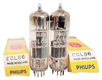 Pair New Old Stock Philips ECL86 (6GW8) Triode Pentode Vacuum Tubes. Fixed Price $125.00.
