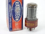 Rca (raytheon Label) 5691 Red Base Black Plate Nos Tube (balanced And Strong). Fixed Price $90.00.