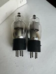 Pair- St Bottle Globe National Union NX-32 Engraved Base Mesh Screen Tetrode. Fixed Price $52.20.
