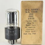 (1) Tested Balanced 1944 Rca Jan Crc 1635 Tube With Box Date Code H3 Dual Triode. Fixed Price $11.95.