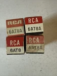 Lot Of 4: Nos Vacuum Tubes 6AT8A Rca Ham Amplifier Tv. Fixed Price $16.00.