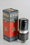 6V6GT VT-107A Early 1940S Nos Ken-rad Usa Black Glass Tested Single Tube Nib. Fixed Price $169.99.