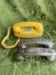 Vintage Electric Southwestern Bell Mustard Yellow Telephone Covers. Fixed Price $72.65.