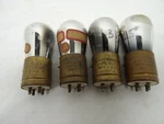 4 Cunningham C-301-A 01A Brass Base Short Pin Vacuum Tube All Test Good Strong. Fixed Price $90.00.