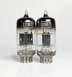 Matched Pair Rca 12AT7 Black Plate Tubes Balanced Square Getters Tested Like Nos. Fixed Price $29.99.