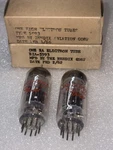 2 5993 Bendix Tube. Black Plates. Dual Tilted Getter. Micas Nos/nib. Ab Ena. Fixed Price $100.00.