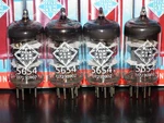 Platinum Matched Quad Telefunken 5654 6AK5 EF95 Nos Nib Ulm Diamond Bottom. Fixed Price $249.95.
