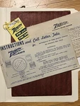 1941 Zenith Instructions & Call Letter Tabs Automatic 10-TUBE Radio-phono. Fixed Price $50.00.