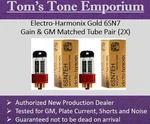 New Box Gain & Gm Matched Pair Electro-harmonix Gold 6SN7 Eh Tubes Dealer. Fixed Price $124.99.