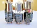 3 Ge/sylvania 6SN7GTB/6SN7GTA Vacuum Tubes Gray/black Plate TV-7 Tested.. Fixed Price $49.50.