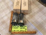 Matched Nos Pair Rca Jan Crc 6080 Amplifier Vacuum Tubes, 1-56, Tested. Fixed Price $50.00.