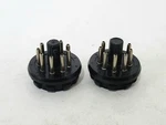2X Amphenol 86CP9 Pin Octal Style Plug Collins 51S-1 With Snap Rings. Fixed Price $37.50.