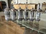 6 Fisher/telefunken 12AX7/ECC83 Vacuum Tubes: Long Smooth Plate Test Good. Fixed Price $250.00.