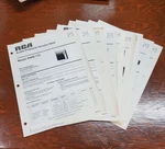 1974 Rca Service Data Manuals - Select Your Model Inc RWM173 VYC561 VTT720 Etc. Fixed Price $10.95.