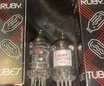 Matched Pair (2) Nos Ruby Tubes 12AX7 AC5/Z Hg+ High Gain Preamp Guitar Nib. Fixed Price $41.55.