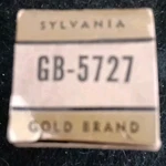 Sylvania GB-5727 Vacuum Tube Nos. Fixed Price $5.00.