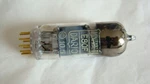 One Very Rare Miniwatt Dario E80F Gold Pins Pinched Waist Welded Plate Getter. Fixed Price $199.00.