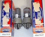 Pair 6SJ7GT Raytheon Vacuum Tubes, Triplett 3444 Tested - Will Combine Shipping. Fixed Price $22.95.