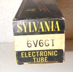 Vaccuum Tube Sylvania 6V6GT Black Sheild Radio, Tv, Ellectronic Untest. Fixed Price $15.00.