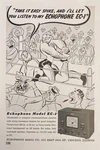 1943 AD(K25) Echophone Radio Co. Chicago. Model EC-1 Receiver. Fixed Price $6.99.