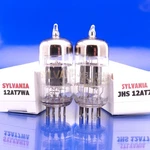 Two Sylvania Jhs 12AT7WA Tubes Match Const. Gm%: 97/90 98/90 Amplitrex. Fixed Price $17.95.