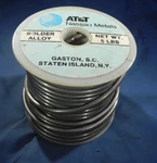 At&t Nassau Metals Solder 4.9 Lbs Alloy Western Electric Vintage. Fixed Price $139.00.
