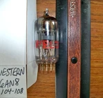 Strong Western Short Gray Plate D Getter 6AN8 Tube - 104/108. Fixed Price $14.99.