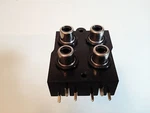 Rca Panel-mount Female Audio Connectors Quad Pcb Solder (unbranded). Fixed Price $16.00.