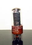 Hytron Chy 5Y3WGTA Rectifier Triple Mica Red Base Tube - 1953 Test Nos. Fixed Price $17.99.
