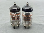 (2) Amperex 6DJ8 ECC88 Orange Globe Tubes Halo Getters Test Strong TV-7BU. Fixed Price $49.99.