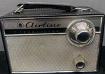 Montgomery Ward Airline 7 Transistor Radio &case 62-1243 Untested No Cord. Fixed Price $25.62.