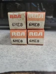 Vintage Untested Rca 6ME8 Electron Vacuum Tube Lot Of 4 - Nos. Fixed Price $19.20.