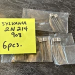 6PCS Sylvania 2N 214 Nos Germanium Npn Transistor Loc. Fixed Price $80.00.
