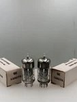 Matched Pair 1964 Ge 12AU7A Nos Nib Short Pinched Grey Plates Serious Tubes A633. Fixed Price $40.00.