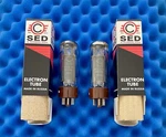 Two Sed EL34 Winged Svetlana Tubes / March 2003 Petersburg Amplitrex Tested. Fixed Price $269.00.
