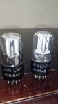 Usa Military Closely Matched Pair Ken-rad JAN-CKR-6SL7GT Chrome Plate Tube. Fixed Price $77.41.