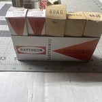 6CB6A Raytheon Vacuum Tubes 3 Sylvania 2- 6BAC And 6BJ6- Believed Nos. Fixed Price $25.00.