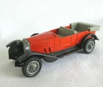 Vtg Die-cast Unkown Maker 3" Long Duesenburg Style Black Red Car. Fixed Price $7.46.