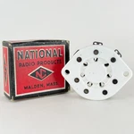 (1) Vintage National Radio Products XC-7L White Ceramic Pin Tube Socket (b). Fixed Price $14.95.