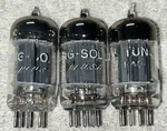 Lot Of 3 Tung Sol JTL-12AU7 Tubes TV7 Tested Strong. Fixed Price $30.00.