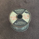 Nassau Pedigreed Western Electric Rosin Core Solder 60/40 375 070. Fixed Price $295.00.
