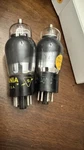 Pair Sylvania 6L7G Black & Chrome Nos Audio Vacuum Tube St Globes. Fixed Price $39.15.