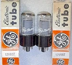 Tightly Matched Pair Ge 12V6GT Nos Same Code Vacuum Tubes, TV-7D Tested 120%+. Fixed Price $26.95.