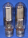 Rare Strong Matched Pair United 845W Triode Vacuum Tubes. Fixed Price $2299.99.