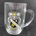 Sigma Nu Clear Heavy Bottom Collector Bar Beer Coffee Mug Glass Cup Fraternity. Fixed Price $19.99.