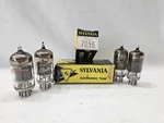 4 Vintage Sylvania Motorola 7056 Vacuum Tube Valve Not Tested Nos. Fixed Price $45.00.