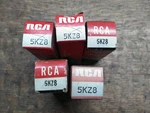 (lot Of 5) Rca 5KZ8 Electronic Tubes Nos. Fixed Price $15.00.