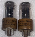 Pair JAN-CEA-5852 Bendix Tubes Special 6X5 Tested Strong 4 Available. Fixed Price $145.00.