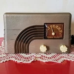 Restored Northern Electric "baby Champ" Vacuum Tube Type Table Radio C. 1946. Fixed Price $199.00.