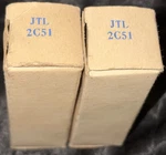 1959 Jtl 2C51/396A Tung-sol Matched Pair Nos Nib Jan Square Getter Tubes Rare. Fixed Price $76.88.